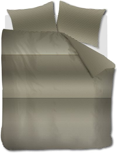 Kardol Lofty dekbedovertrek - Lits-Jumeaux - 240 x 200/220 cm - Olive Green
