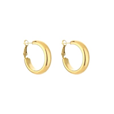 Bijoutheek Oorringen Hoop 7 x 30 MM Goud