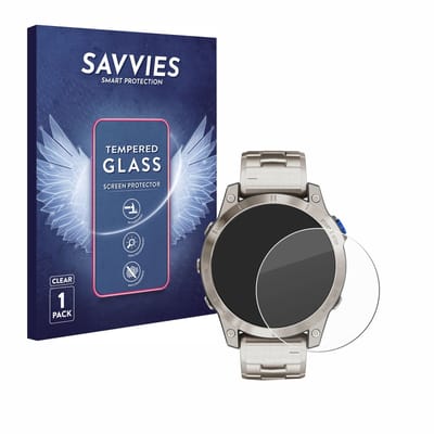 Savvies - Glas Screenprotector voor Garmin D2 Mach 1 - Gehard Beschermglas 9H