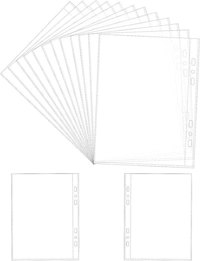 52x Transparante Dossierhoezen DIN A5 Kunststof - Documenthoezen voor Papier en Foto's