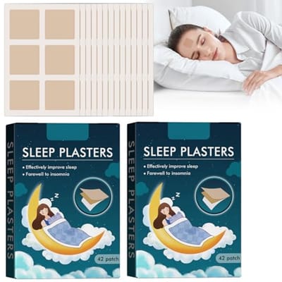 Sleep Patches slaappleister natuurlijke slaappleister met extra sterk effect, slaapsteunpleister voor een betere slaap, verlicht spierspanning en fysieke vermoeidheid