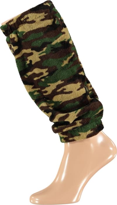 Beenwarmers Camouflage Legerprint - Groen Fleece Beenwarmer - Airsoft Donkergroen Army Print