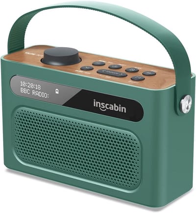 Draagbare DAB/DAB+ FM Radio met Bluetooth Speaker en Dubbele Wekker