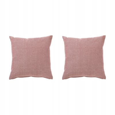 2x Kussenhoes 45x45 cm Katoen - Rood/Wit