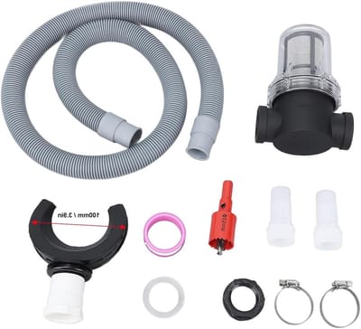 Regenwateropvangsysteem - Regenpijp collector - Water besparen - Efficiënte opvang - 100 cm - Grijs
