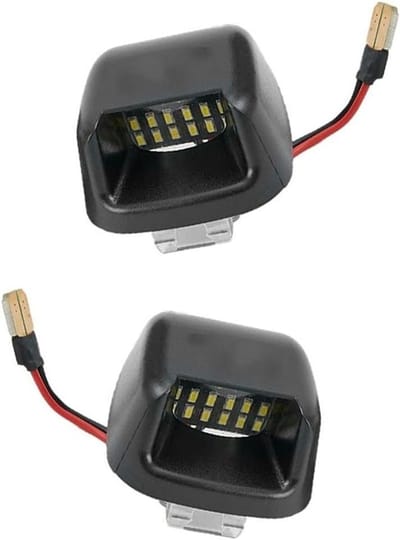 Set van 2 heldere lens witte licht nummerplaatverlichting met 18 LED's, geschikt voor 2007-2019 voertuigen zoals Navara D40 en Frontier