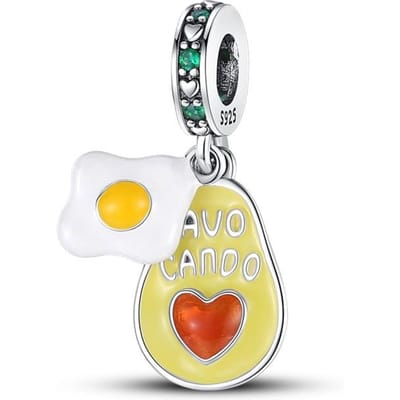 Cuivre Série Fruit Vert Sœurs Avocat Cactus Ananas Fraise Breloques Pendentifs Breloques S'adaptent Bracelet Bijoux Faits Main W26086WW-