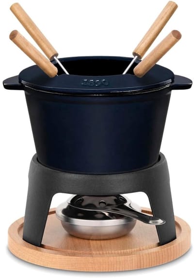 RONN® Kaasfondue Set - Fondue Set - Fondue -Donkerblauw -‎ 20cm x 20cm x 20cm