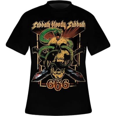 Black Sabbath - Bloody Sabbath 666 Heren T-shirt - S - Zwart
