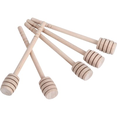 5 Stuks Eco Vriendelijke Houten Honing Roerstaaf Roerstaaf Bijenhouderij Benodigdheden Gereedschap beige