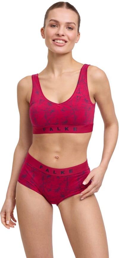 FALKE Daily Comfort Print 2-Pack huidvriendelijk elastisch katoen multipack beha dames veelkleurig - maat XS