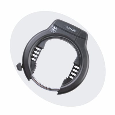 Voltano ART2 Fiets Ringslot XXL - Zwart - Extra Breed - Ook Geschikt Voor Brede Banden - ART 2 Fietsslot - 17,5 x 16,5 CM