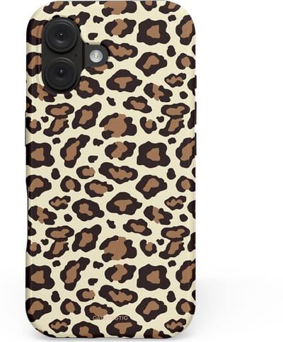 Casetastic hoesje geschikt voor Apple iPhone 16 - MagSafe - Dubbellaagse bescherming - Gevaarlijk geduld - Fashion Case - Taupe Zwart