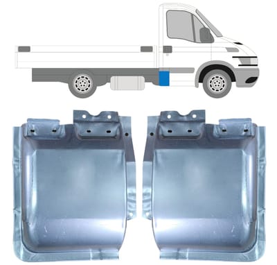 Reparatiepaneel achter hoek voor Iveco Daily 1999-2014 / Links + Rechts / Set
