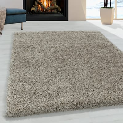Muratap Monaco soft shaggy hoogpolig vloerkleed beige- 300x400 cm
