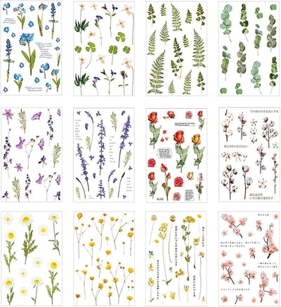 Natuurlijke-Gedroogde-Bloemen - Doe-het-zelf - Geperste Bloemen - Natuurlijke Gemengd - Natuurlijke Gedroogde - Bloemen Geperst - Bloemen Gemengde Bladeren - DIY - Geschikt voor Knutselprojecten - Diverse Kleuren