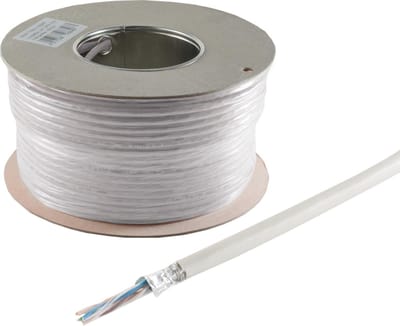 Verlegekabel cat 5e F/UTP starrer Innenleiter 100m
