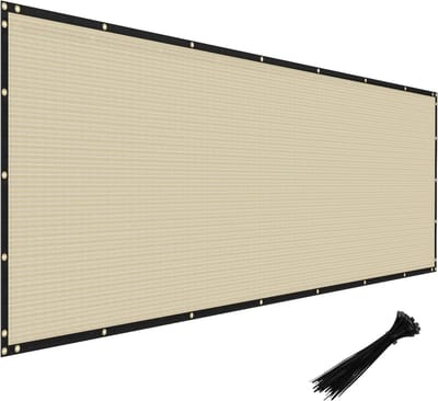 Privacy Scherm - Hekwerk Cover - Buiten Leven - 85% Zonblokkerend - 5x8 Voet - Zwart