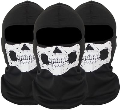 Set van 3 Ghost Skull Balaclava Masks voor Halloween en Cosplay