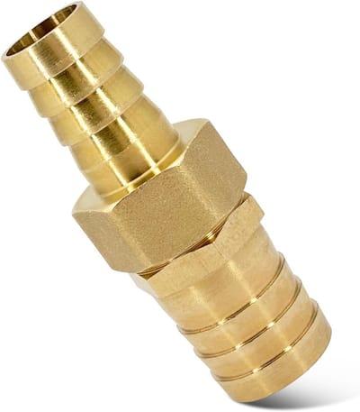 Hose Connector voor Reducer 1 inch naar 3/4 inch - Messing Slangverbinder, Slangverkleiner en Slangfitting voor Tuin en Watergebruik (25mm - 19mm)
