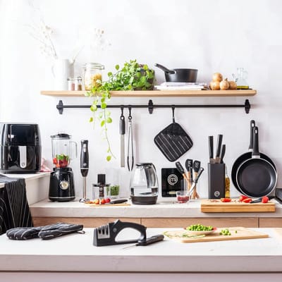 Pureerstaaf - Toverstaf Keukenapparaat met Spatbescherming, Elektrische Mixstaaf - 2 Snelheden 200W