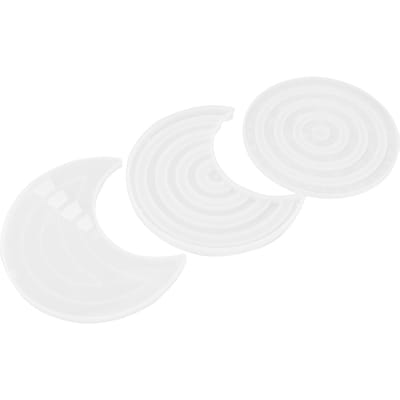Moule en Silicone Fait Main Calendrier Blanc Plaque à Suspendre Moules en Résine Époxy pour Bricolage Décoration de Table Maison white