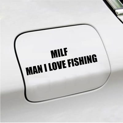 Bumpersticker - Milf - 4,1 X 14,8 - Zwart