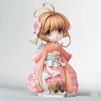 Card Captor Sakura Kinomoto Actiefiguur Tomoyo Daidoji Kimono Anime Figuur Pvc Verzamelbaar Model Poppetje Speelgoed Desktop Decoratie Cadeaus