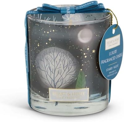 Geurkaars met Winterscène in Glazen Pot