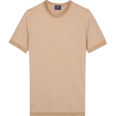 Baileys Trui Crew Neck Two-Tone Jacquard Texture Zand / male