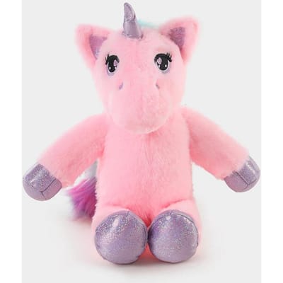 Zachtroze Eenhoorn Knuffeldier Pluche Pop Schattig Pluizig Eenhoorn Speelgoed Met Glanzende Hoorn Schattige Eenhoorn Pluche Speeltje Voor Meisjes Cadeau 38cm pink