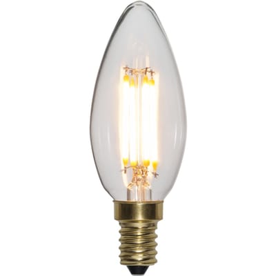 3 standen - Kaarslamp - E14 - 4W - Super Warm Wit <2200K - Filament - Helder