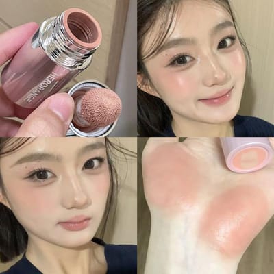 Vloeibare Blush Stick met Sponstip Geschikt voor Lippen en Wangen Waterdicht Langhoudend Verhelderend Gezichtsmake-up Cosmetica