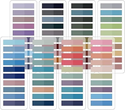 1600 Stuks Plaknotities Set in Pastelkleuren - 8 Stijlen Sticky Tabs voor Pagina Markering, Boeknotities en Index Tabs - Ideaal voor Kantoor en School Gebruik
