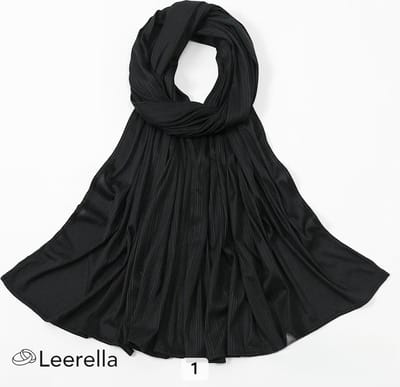 Leerella Oogverblindende Dames Sjaals - Hijab Zwart CLR1- Monochrome Strepen in Nieuwe Mode 170x70cm: Een Perfect Moederdag, Verjaardag of Valentijnsdag Cadeau - Beschikbaar in 15 Prachtige Kleuren!"