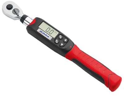 Digitale momentsleutel 3/8 inch (5-50 Nm) met alarm en LED-flitsmelding