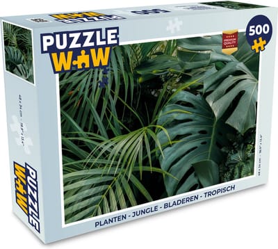 Puzzel Planten - Jungle - Bladeren - Tropisch - Legpuzzel - Puzzel 500 stukjes