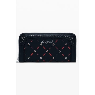 Desigual portemonnee Mone Yankee Fiona Long Wallet Black zwart