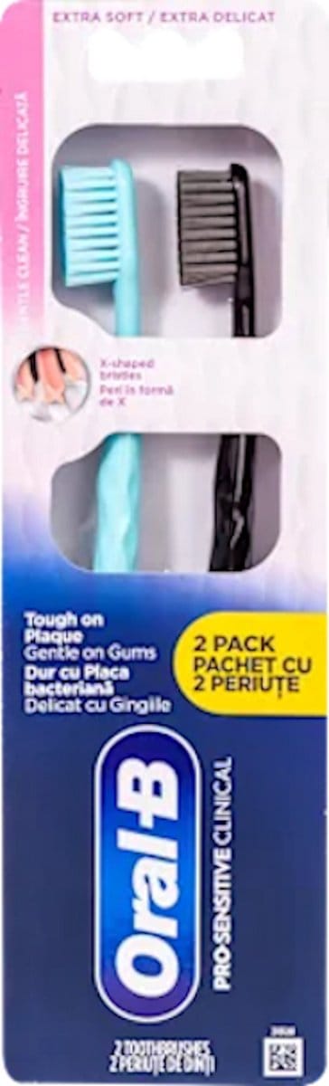 Oral-B Pro Sensitive Clinical tandenborstels, extra zacht 2 stuks