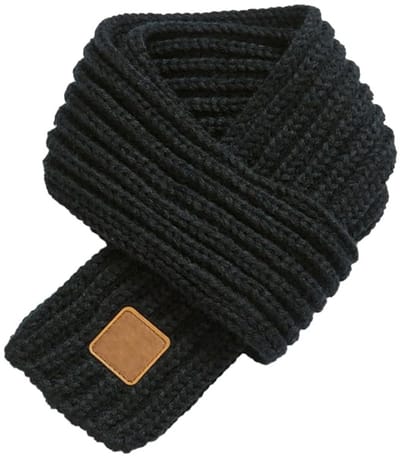 Cosensi - Warm Scarf - Knitted Scarf - Ultra-zacht en comfortabel - Zwart - Unisex - Geschikt voor binnen en buiten - Ideaal tegen kou