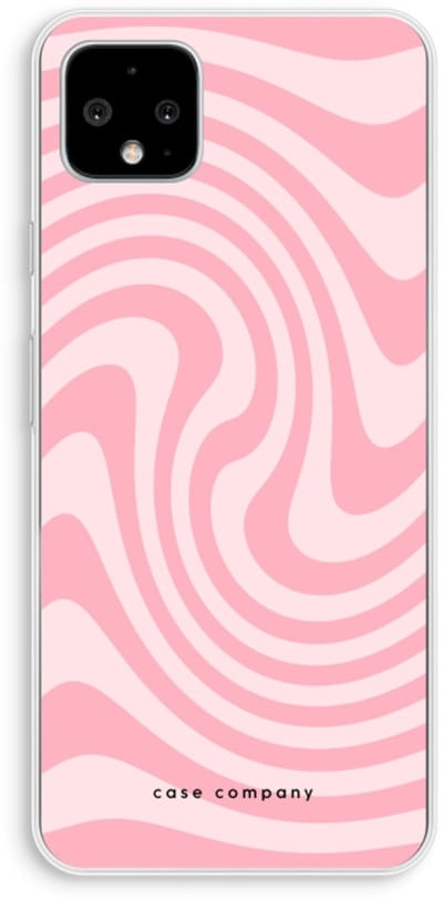 Case Company® - Hoesje geschikt voor Google Pixel 4 XL hoesje - Swirl Roos - Soft Cover Telefoonhoesje - Bescherming aan alle Kanten en Schermrand