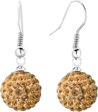 Fako Bijoux® - Oorbellen - Disco Dots - Hanger - Geel