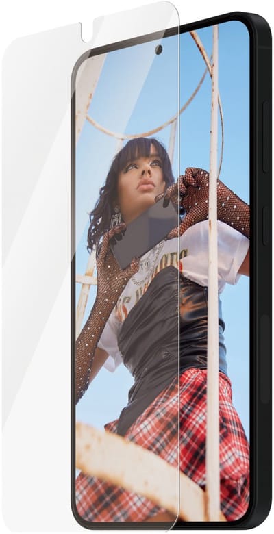 PanzerGlass, Schok en olie afstotende screen protector Geschikt voor Samsung Galaxy S24 / S25, Transparant