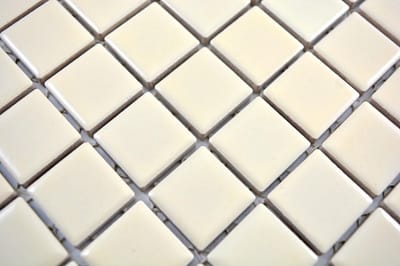 Mozaïek Tegels - Keramiek Mosaïek - Keuken Badkamer - Glanzende Afwerking - 10 Matten - Beige