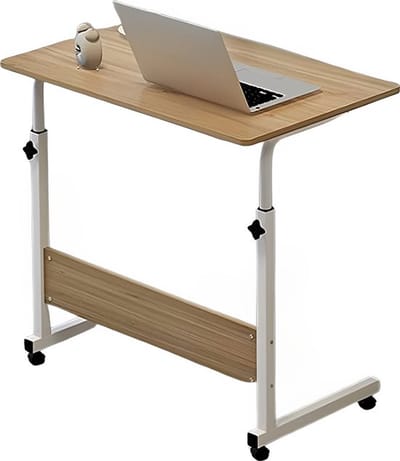 IBBO® - Bijzettafel - Laptop Tafel - Bedtafel - Bureautafel - Computertafel -Laptoptafel - Verstelbaar bureau - Hout - 80x40 cm