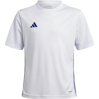 adidas T-shirt Kinderen Tabela 23 Jersey Wit-Blauw - Maat 116cm