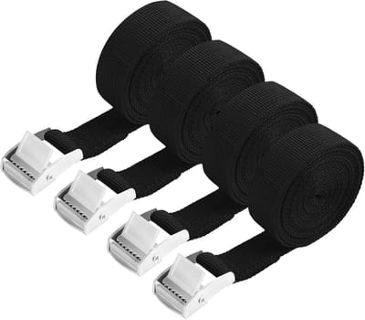 Bevestigingsriemen 20 mm - Ratelriemen 2 m - Spanbanden met Klemgesp - Ideaal voor Transport en Kamperen