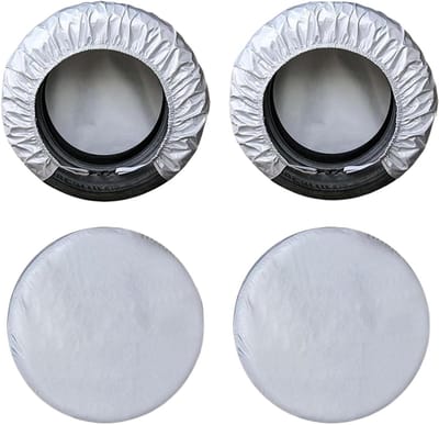 Bandenhoezen Set - Wielbeschermers - Banden Beschermen - 420D Oxford Stof - Set van 4 - Meerkleurig