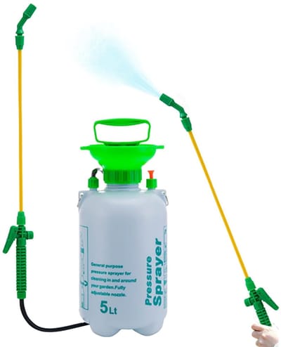 Tuinpomp - Drukspuit - Tuinieren Schoonmaken - Verstelbaar Mondstuk - 5 Liter Inhoud