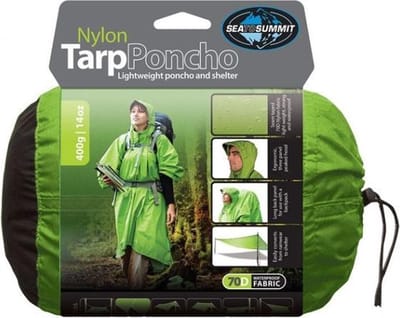 Sea to Summit Tarp Poncho Blauw Schaduwdoek - Tarp & Poncho - Blauw - 400g